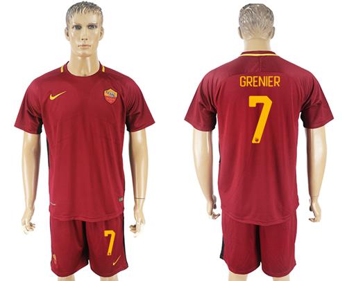 Roma #7 Grenier Red Home Soccer Club Jersey